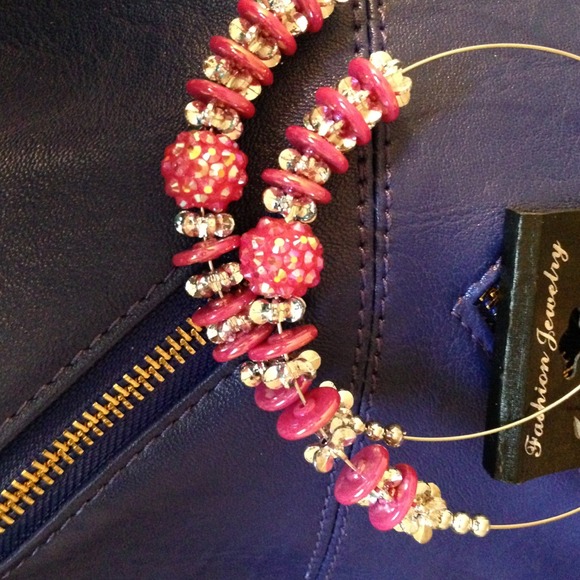 Pink charm hoops🔥🔥🔥 - Picture 2 of 2