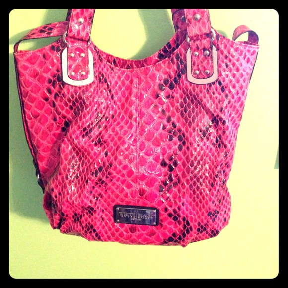 🚫SOLD🚫White House Black Market snake skin bag