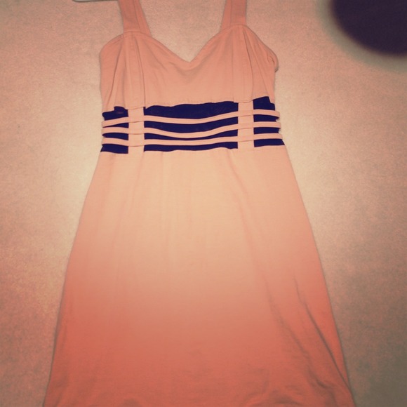Motel  Dresses & Skirts - Peach body con & mesh dress