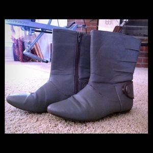 Gray boots