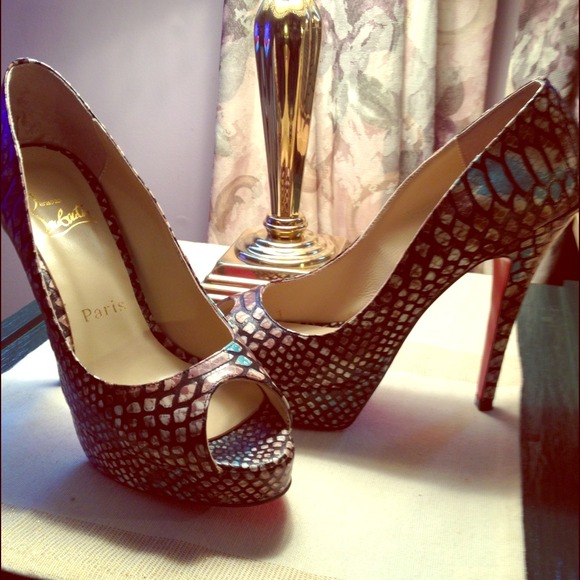 TRADED  - Christian Louboutin Eel Skin Stilettos