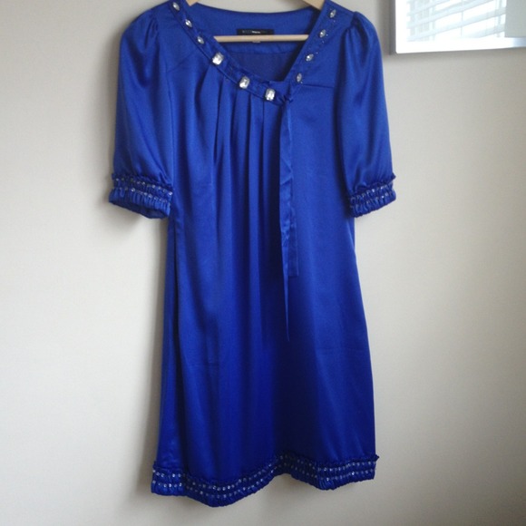 Bcbg blue party dress