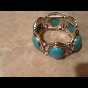💥Turquoise color larimar &Silver bracelet