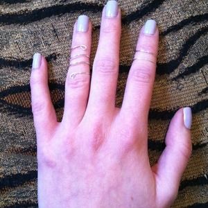 3 piece set knuckle rings