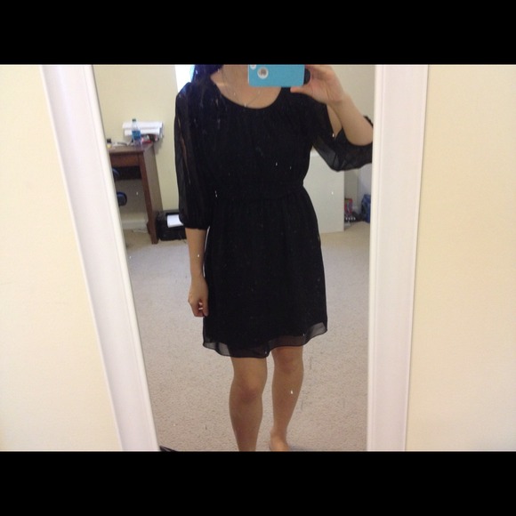 Feminine black dress