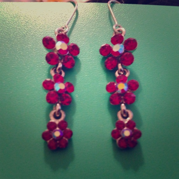 RESERVED for Bluehoney--Flower earrings