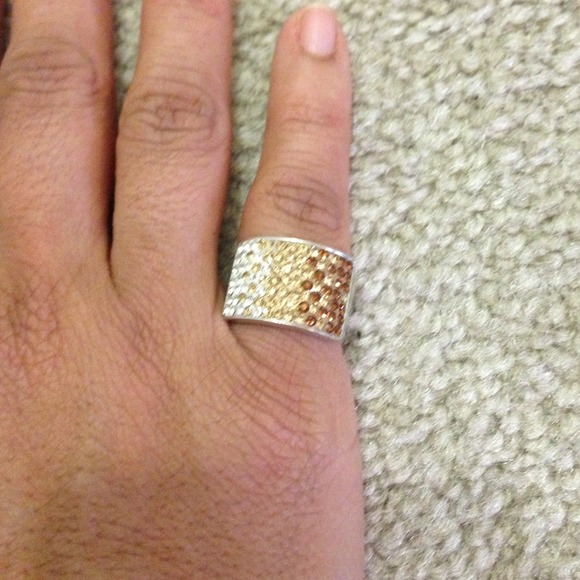 Swarovski stainless steel ring