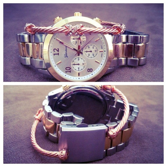 david yurman-inspired rosé gold bracelet