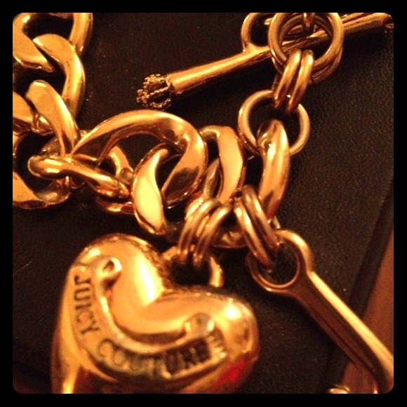 **SOLD** Juicy Couture gold charm bracelet