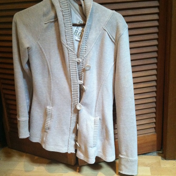 ❗Sold❗cream billabong sweater, with ribbed detail