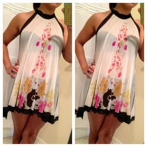 BUNDLE: sheer dress and purse