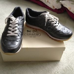 Coach sneakers- style: Deluxe 12CM EMB MTLC