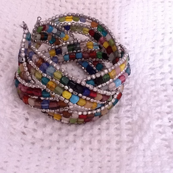 Bedazzled beaded cuff