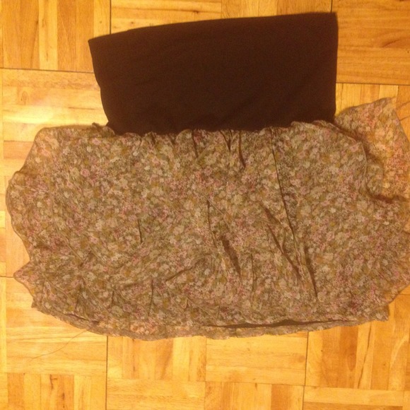 Flower frilly skirt
