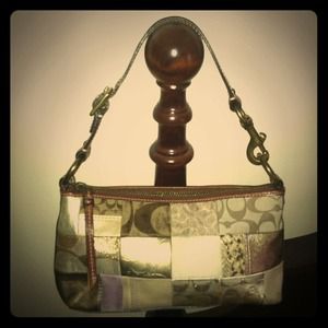 Coach patched handbag. Authentic