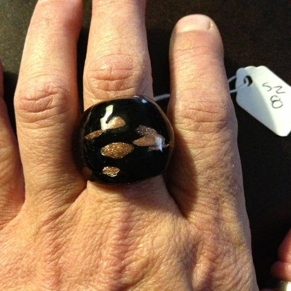 Black enamel w/copper accents