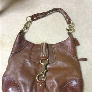 SOLD bundle Coach signature bag & brown dress
