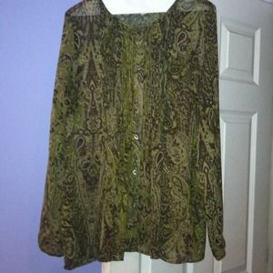 Michael kors button down blouse