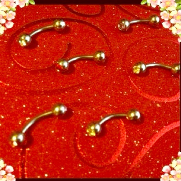 18g curved barbell rings