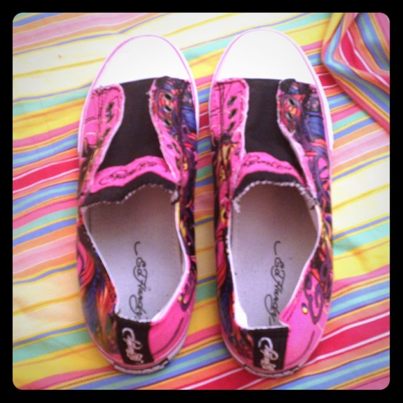 Ed hard slip on no lace sneakers