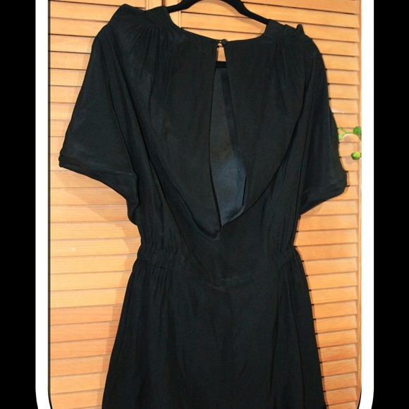 Elizabeth and James Black Silk Romper - Picture 3 of 4