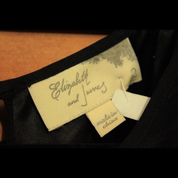 Elizabeth and James Black Silk Romper - Picture 4 of 4