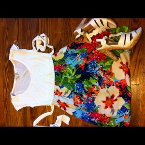 F21 spring dress& Venus lace rouche dress! Traded!