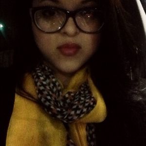 Bright yellow scarf