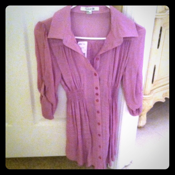 Lavender Forever 21 Tunic NWT