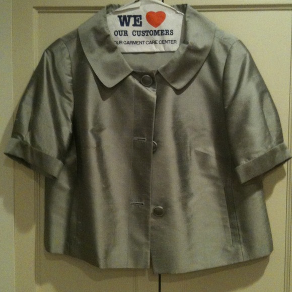 Gray silk jacket