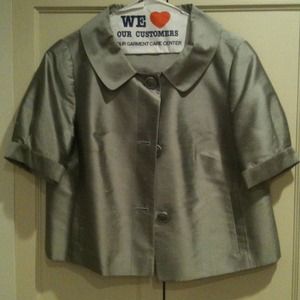 Gray silk jacket