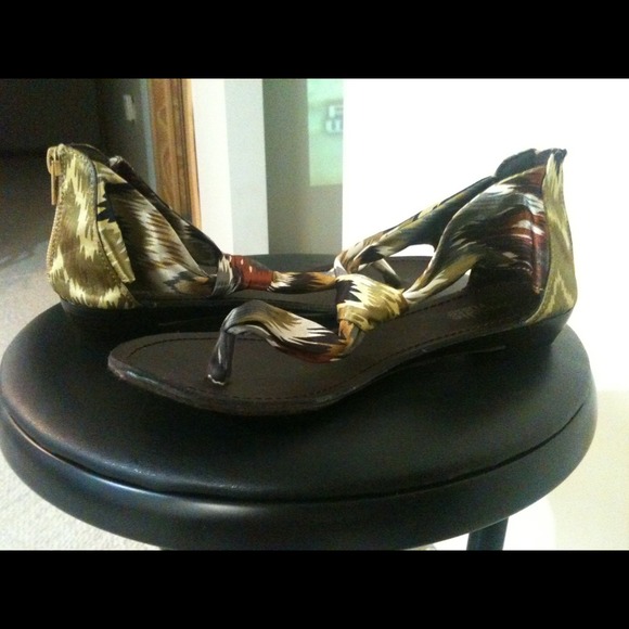 Silk top sandals