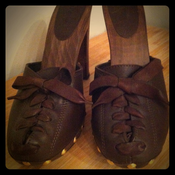 Miu Miu wooden heels