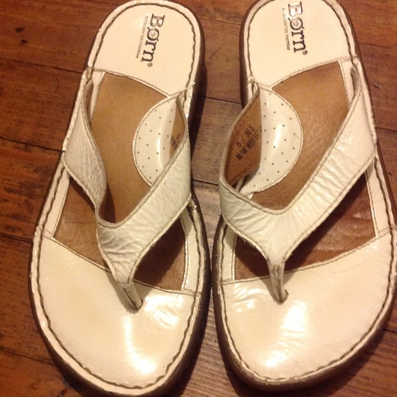 More Pics! White flip flops..Born