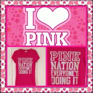 💋VICTORIA SECRET💋 Like New Hot Pink Tee