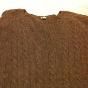 J. Crew chocolate brown merino wool