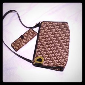 Authentic Dior handbag with bonus mirror wallet