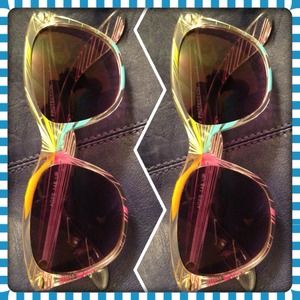 💥Clear an colorful geek glasses💥