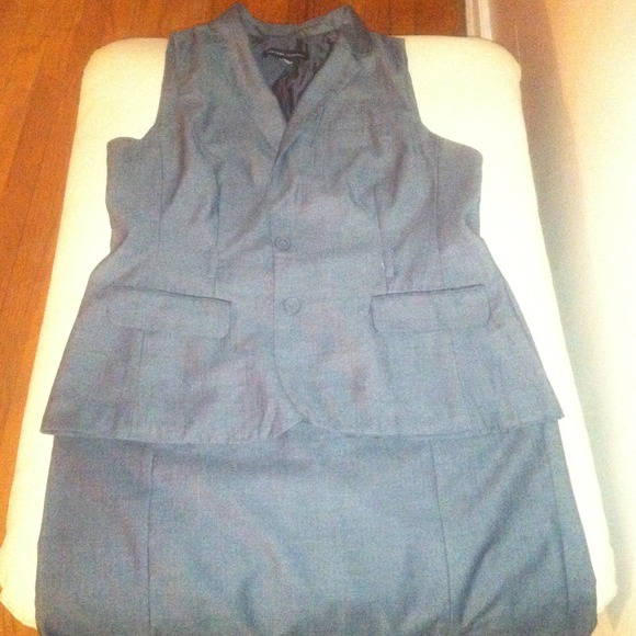 Gray New York & Co. Suit Size 14