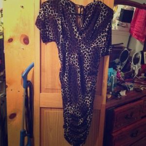 Animal print dress