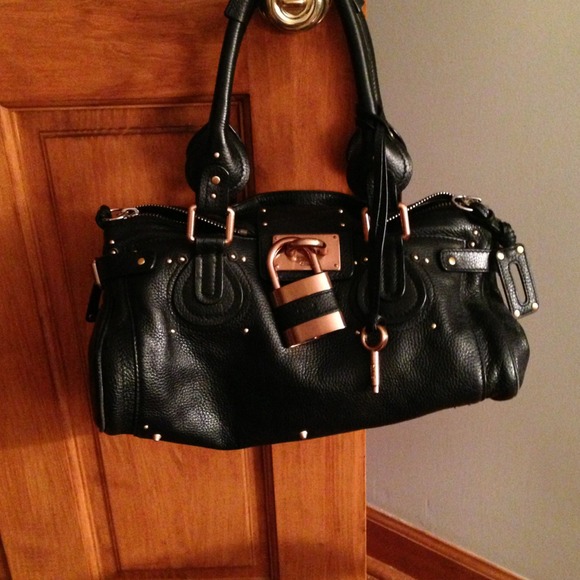 Chloe black leather handbag