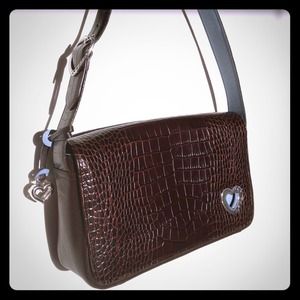 Brighton brown leather purse EUC!!