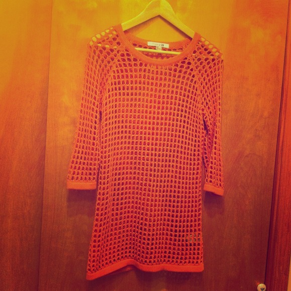 Crochet knit sweater