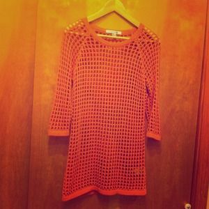 Crochet knit sweater