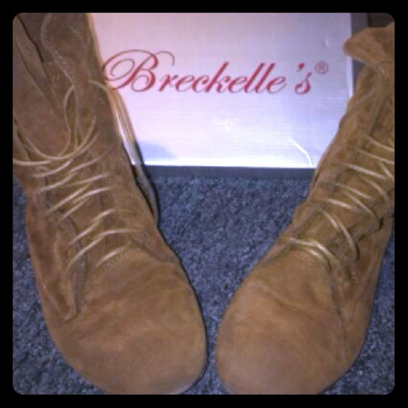 Tan booties