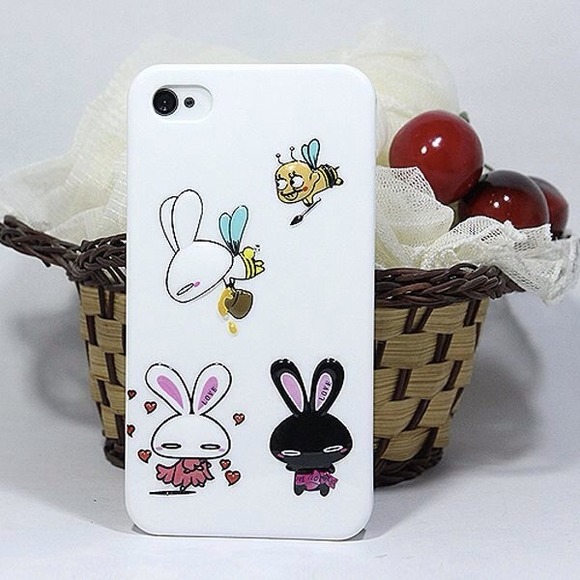 Rabbit Hard Cover Case for iPhone 4S
