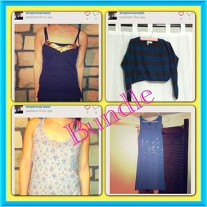 Bundle Dress bundled with three top