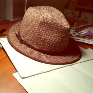 Brown Tweed Hat