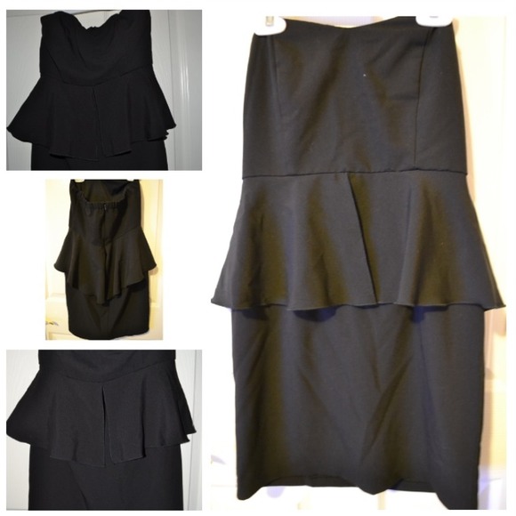 REDUCED PRICE!!!Peplum Black Dress