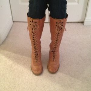 Nine West tan boots!